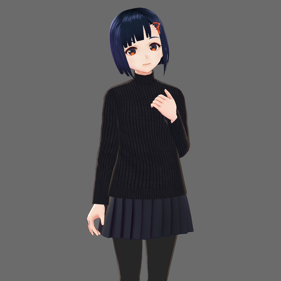 VRoid Studio 用 ハイネックセーター テクスチャ 2色