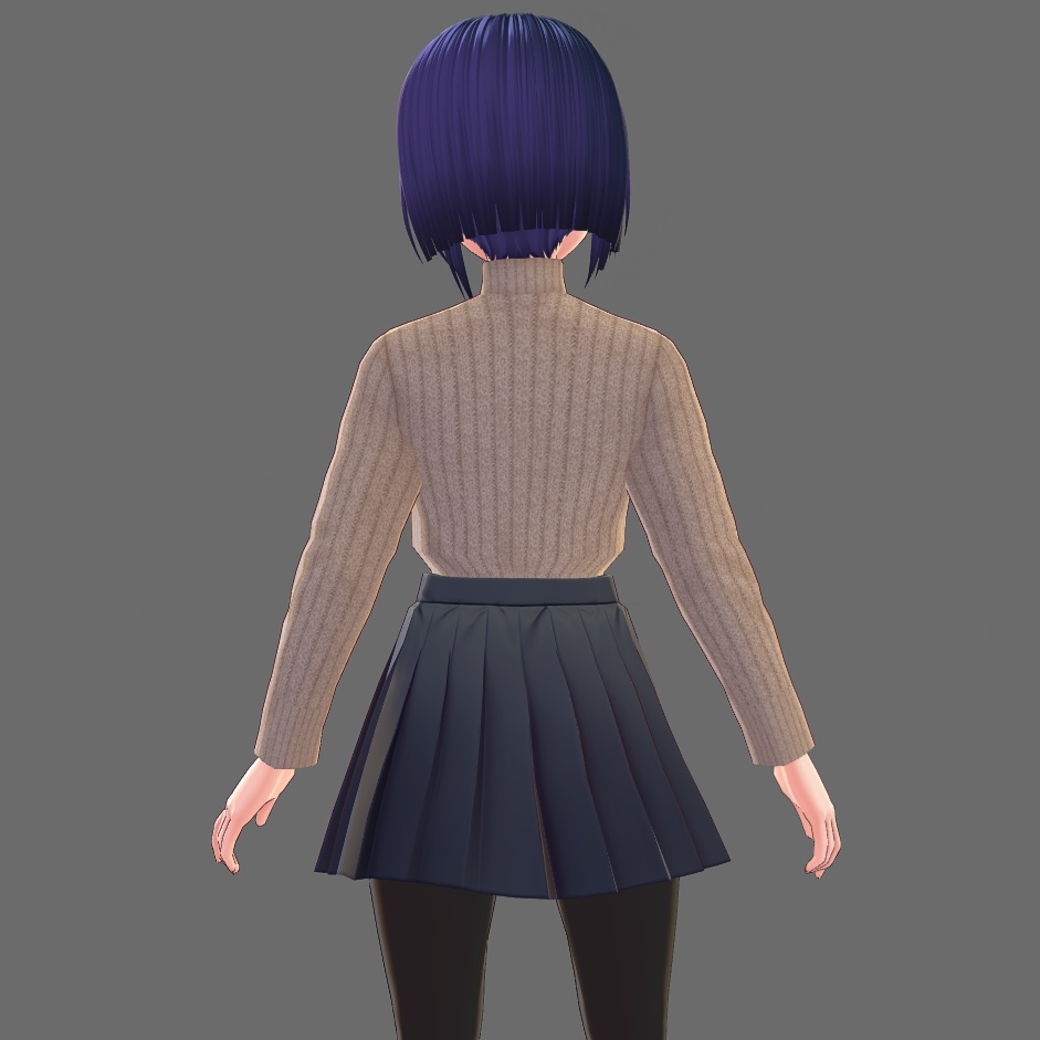 VRoid Studio 用 ハイネックセーター テクスチャ 2色