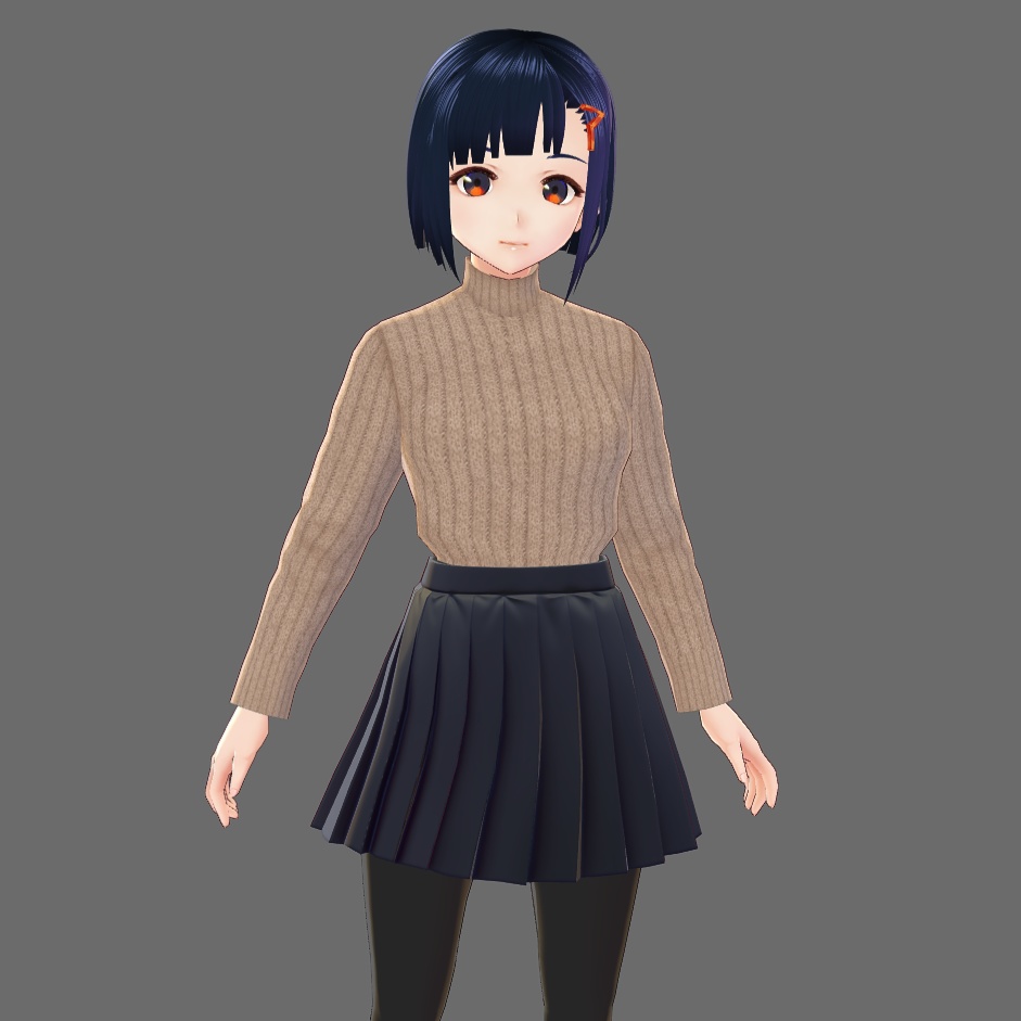 VRoid Studio 用 ハイネックセーター テクスチャ 2色