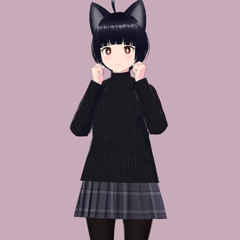 VRoid Studio 用 ハイネックセーター テクスチャ 2色