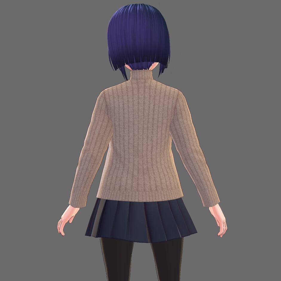 VRoid Studio 用 ハイネックセーター テクスチャ 2色