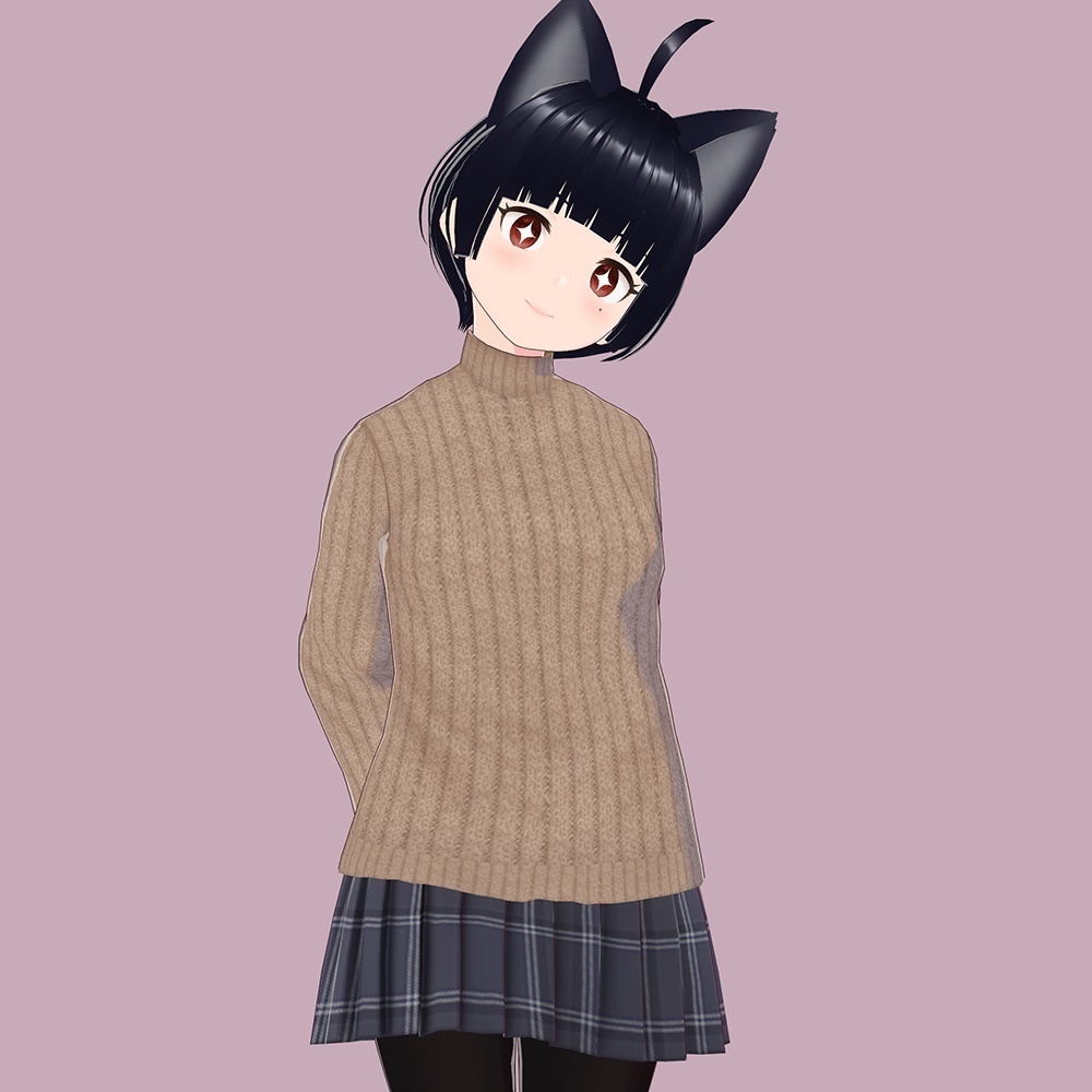 VRoid Studio 用 ハイネックセーター テクスチャ 2色