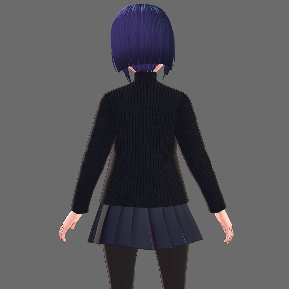 VRoid Studio 用 ハイネックセーター テクスチャ 2色