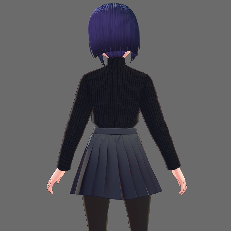 VRoid Studio 用 ハイネックセーター テクスチャ 2色