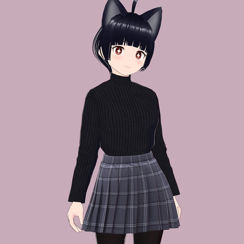 VRoid Studio 用 ハイネックセーター テクスチャ 2色