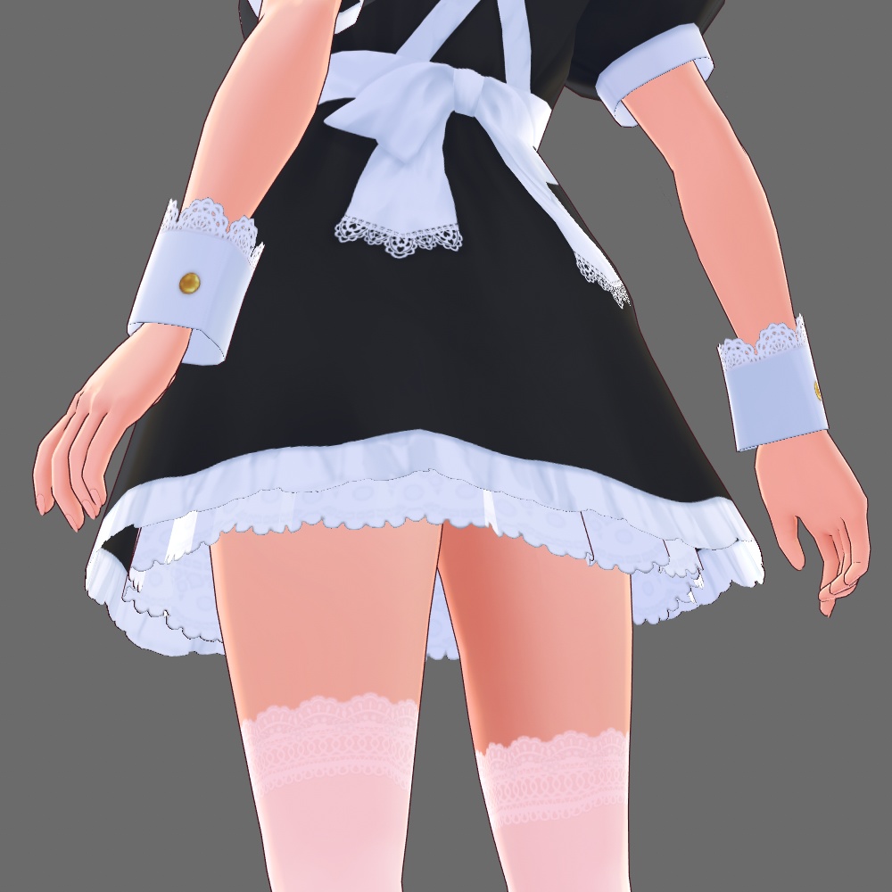 VRoid Studio 用 ミニスカ メイド テクスチャ