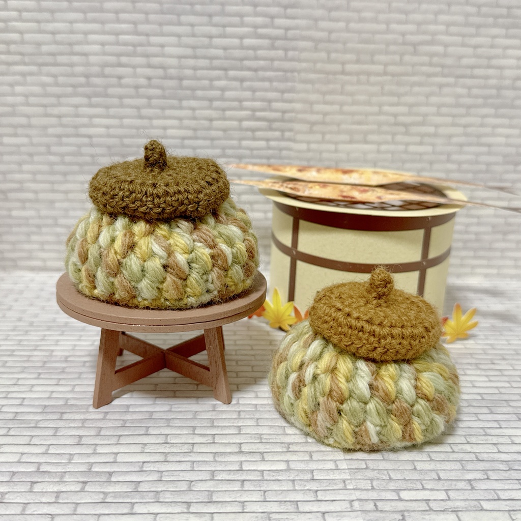 10cmぬい：どんぐり風帽子