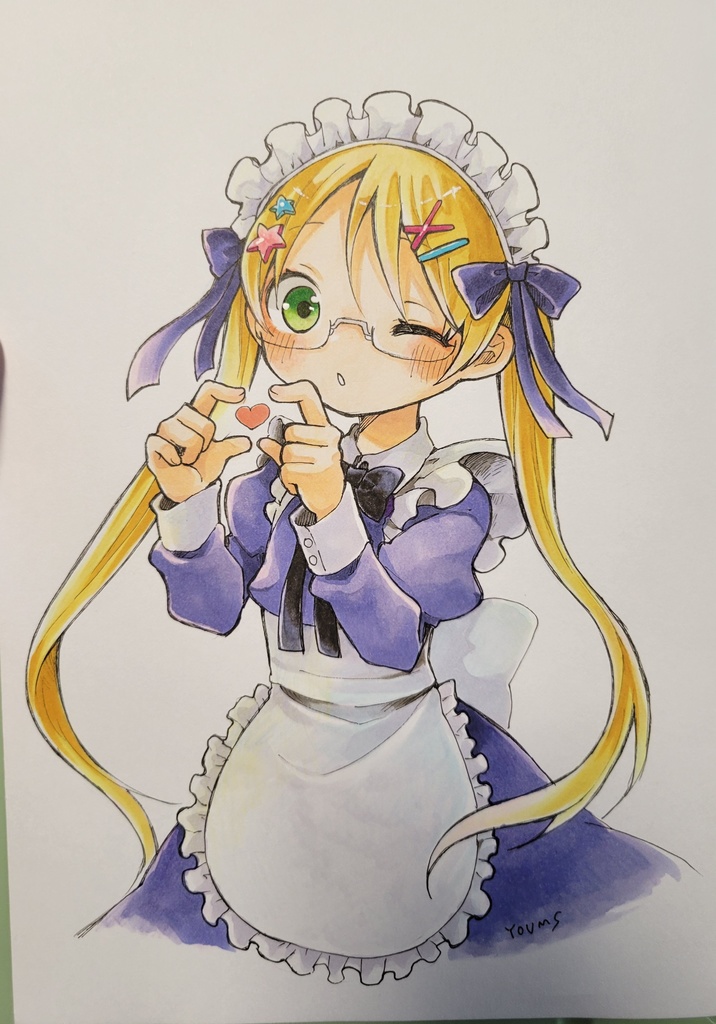 【アナログ原画】メイドリコ