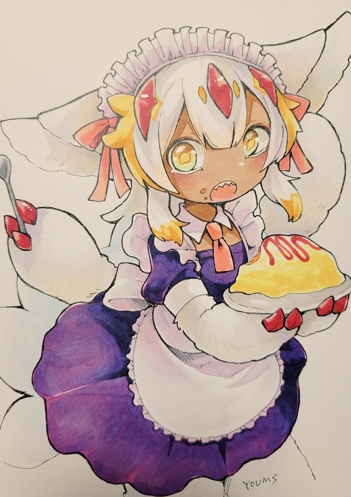 【アナログ原画】メイドファプタ