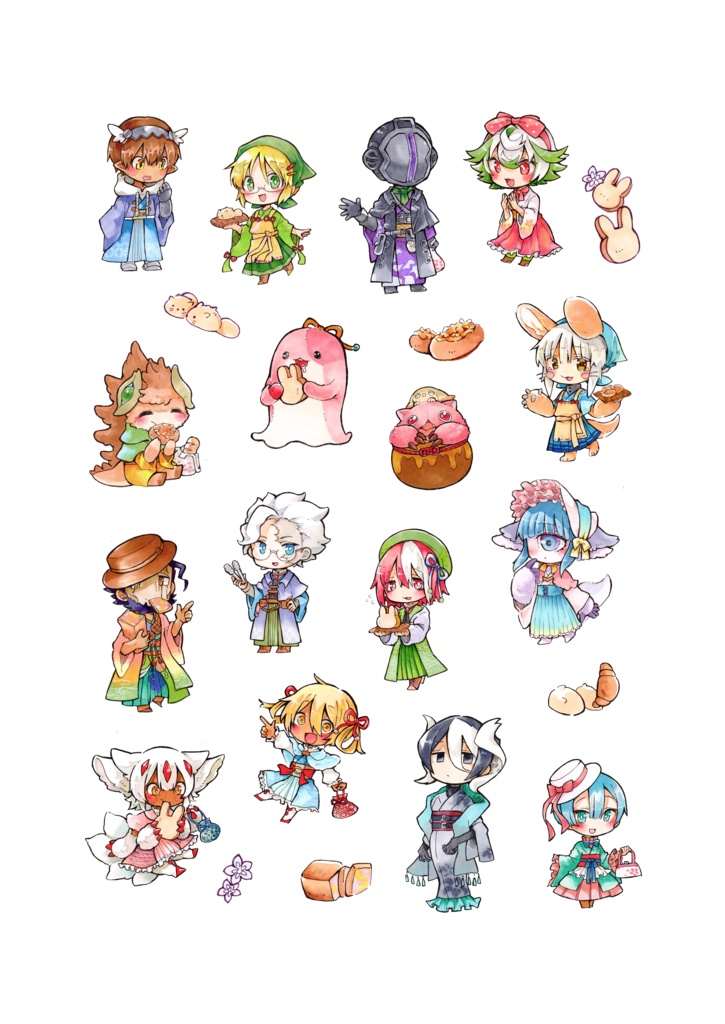 【C107新刊】兎座ナナチステッカーシート単品