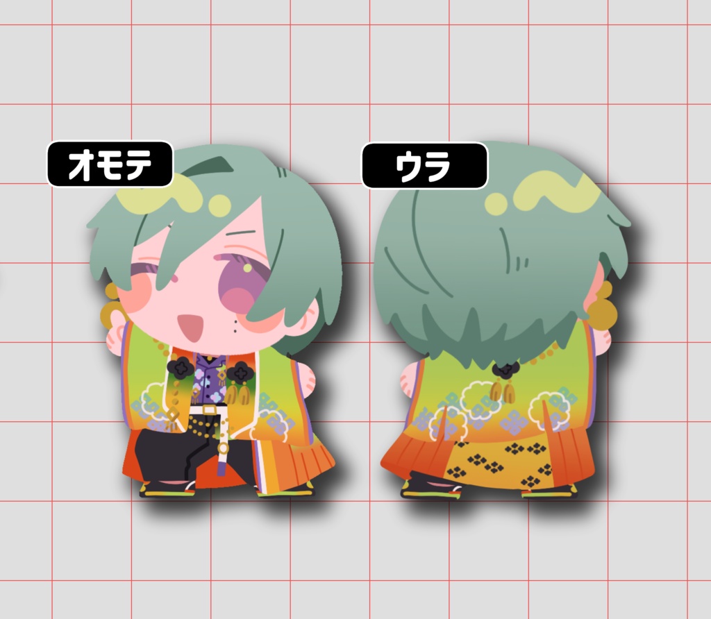 月都巽フチなしアクキー