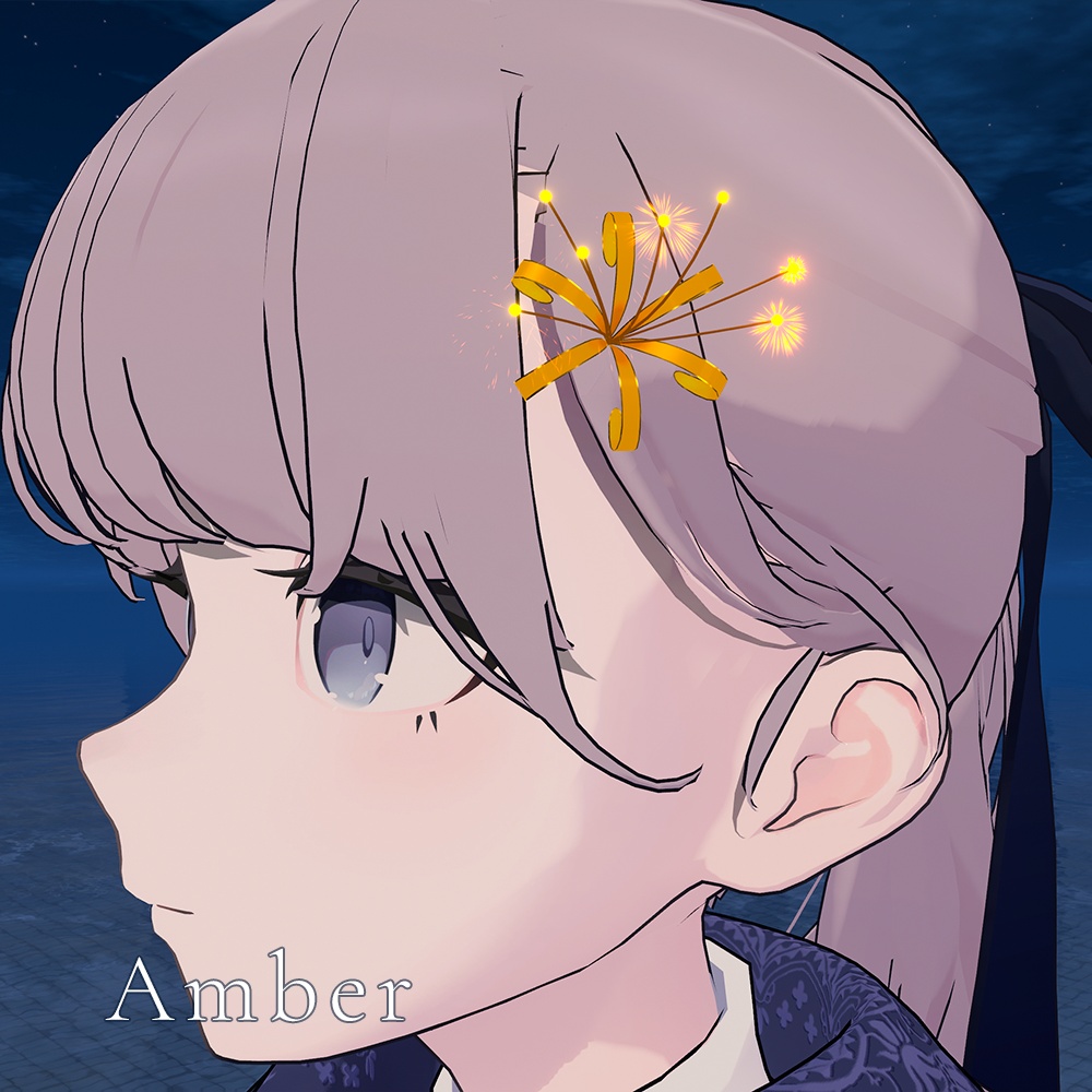 【7/12までセール中!/ 花火パーティクル髪飾り】花幻火- Hanagenbi -