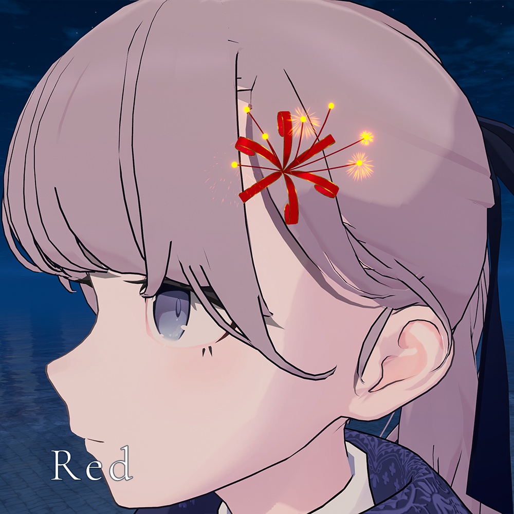 【7/12までセール中!/ 花火パーティクル髪飾り】花幻火- Hanagenbi -