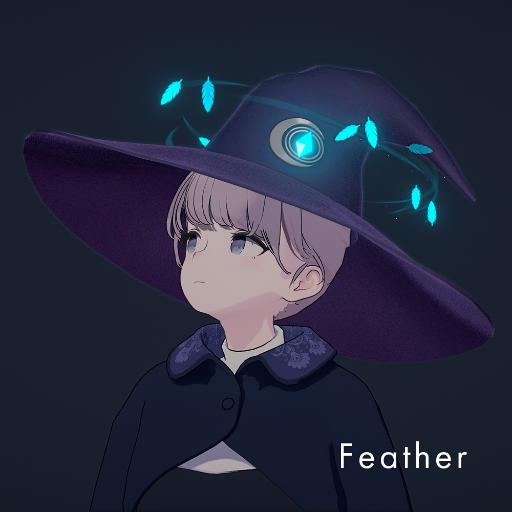 【コウモリ・ハート・羽根がめぐる】夜想の魔女帽子 -Nocturne Witch Hat-【10/11までセール中!】