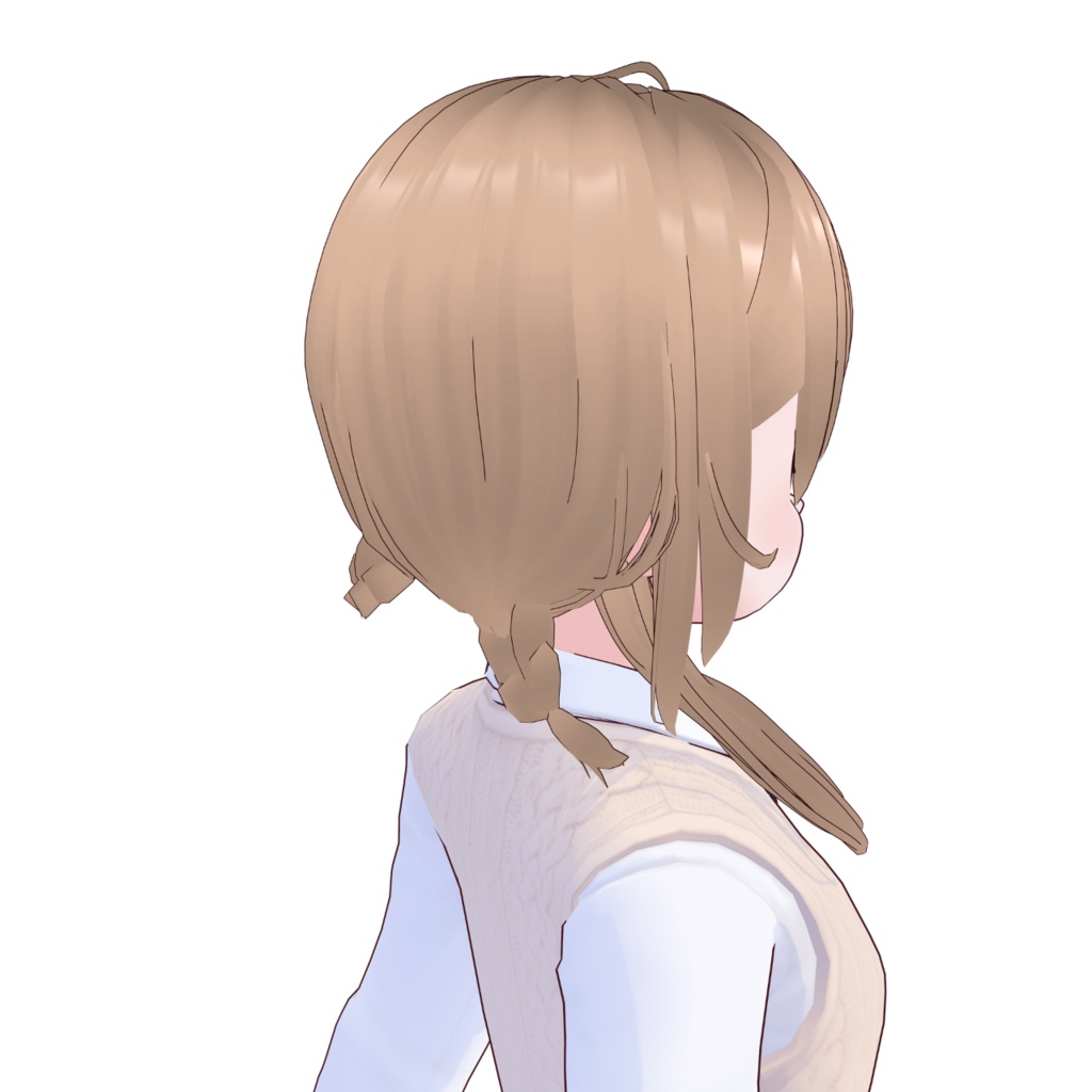 【VRoid】三つ編みおさげプリセット ∥ braid pigtails hairpreset