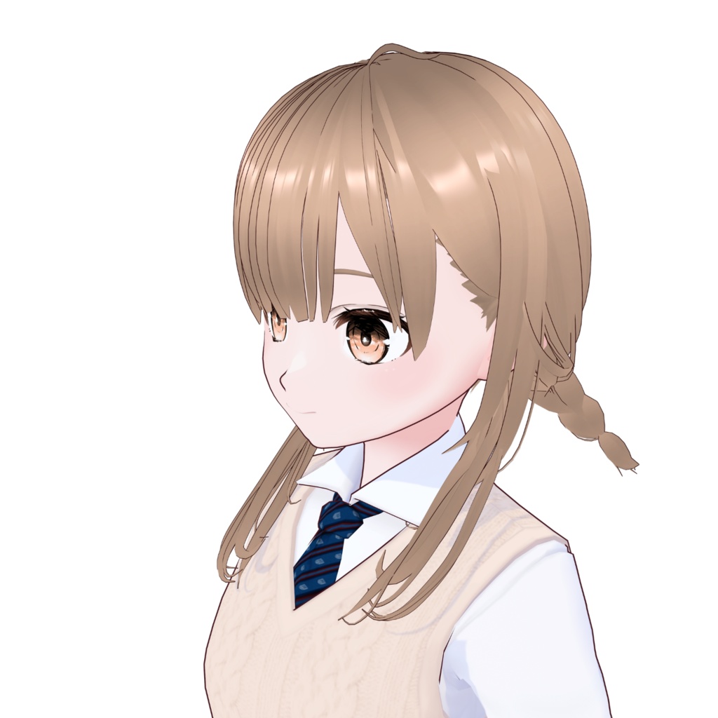 【VRoid】三つ編みおさげプリセット ∥ braid pigtails hairpreset