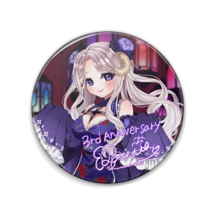 【３周年 / 受注販売 】缶バッジ（A）
