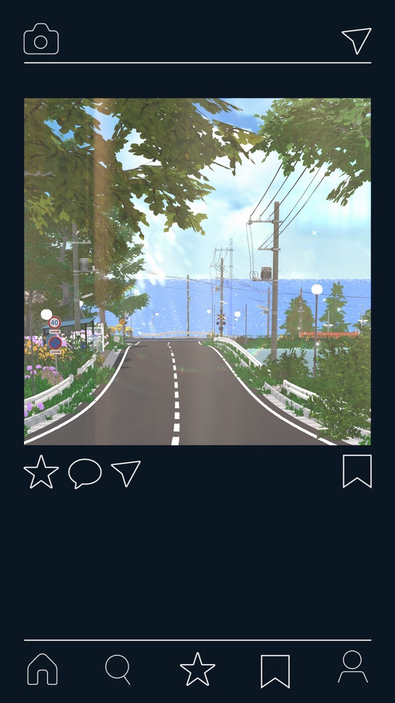 【VRCPOS対応】SNS/MusicPlayer/Vignetteフレーム