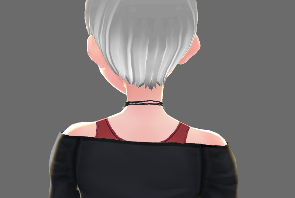 【Vroid】リボンチョーカー