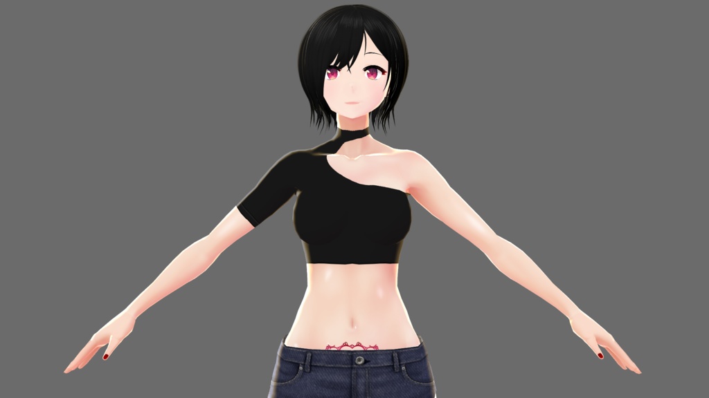 【Vroid】ワンショルダー(インナー)