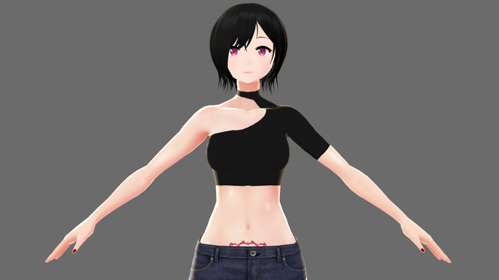 【Vroid】ワンショルダー(インナー)