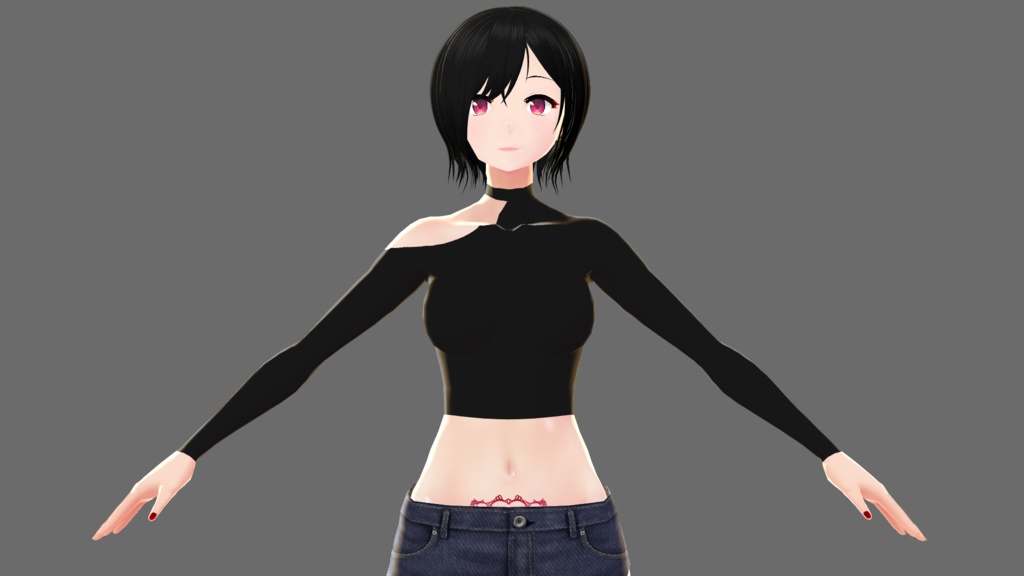 【Vroid】ワンショルダー(インナー)