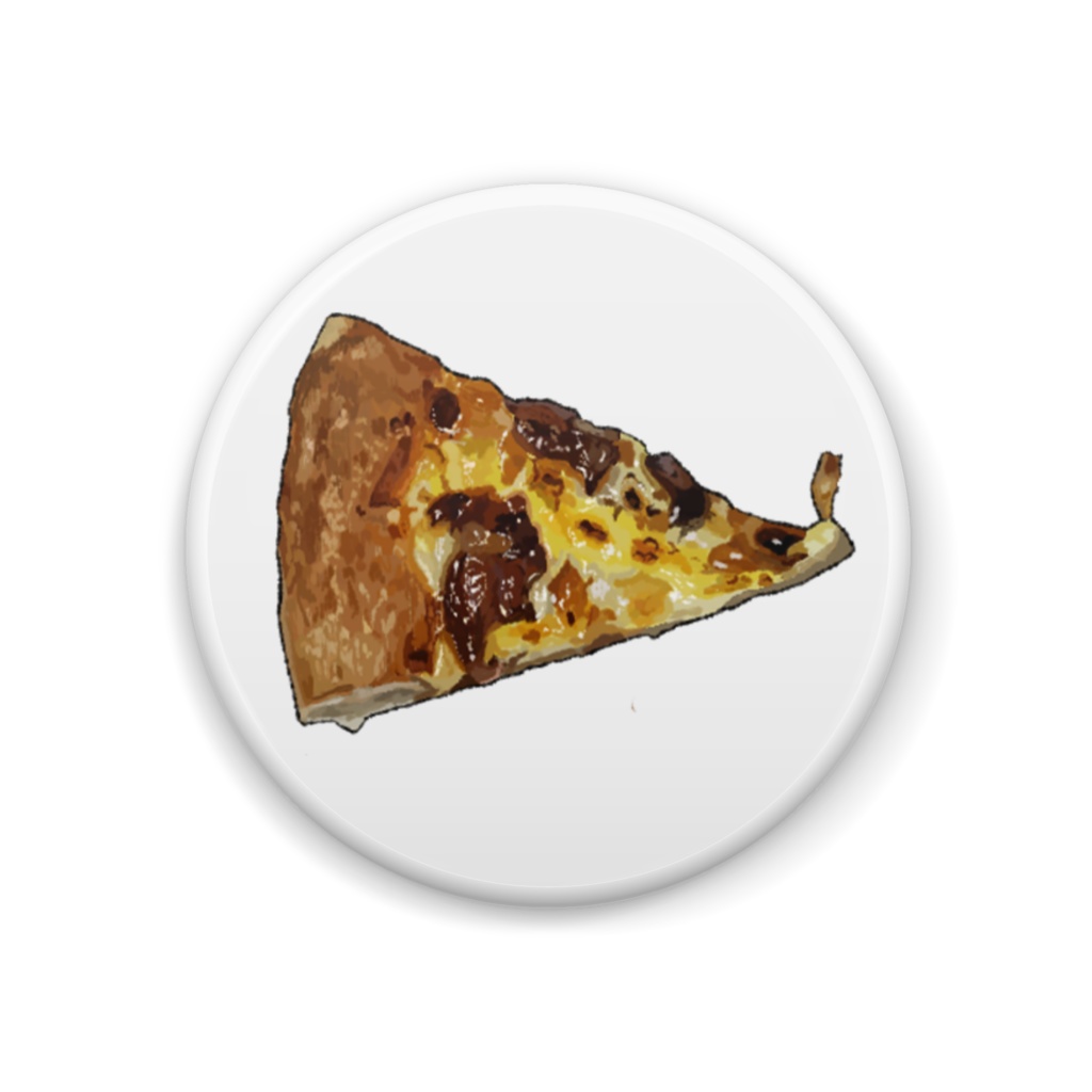 食べ物の缶バッチ