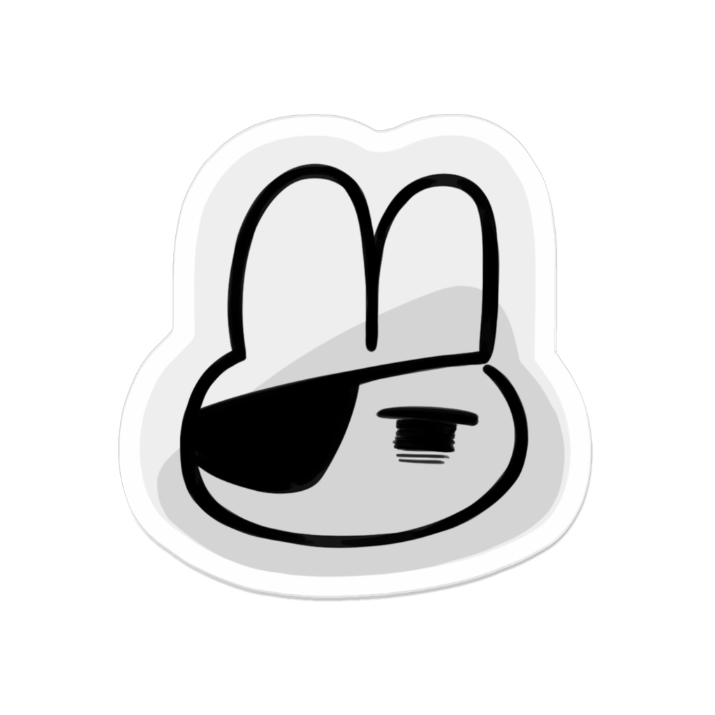 不特定多数兎 アクリルバッジ