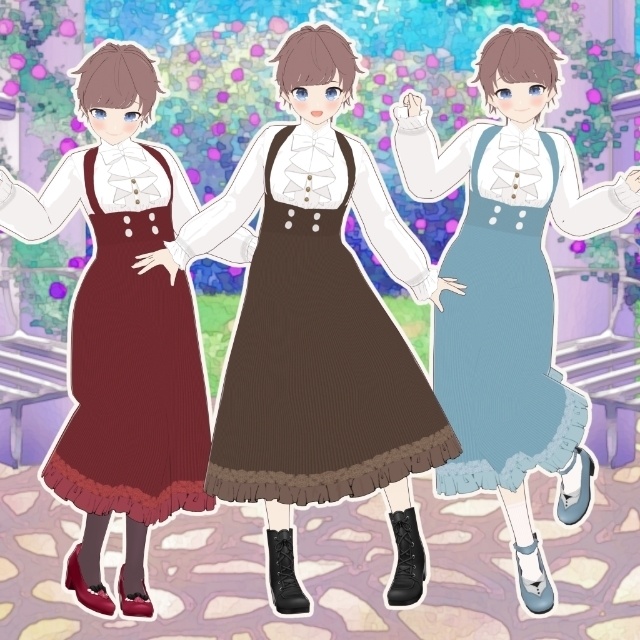 【VRoid 用】お嬢さんワンピース