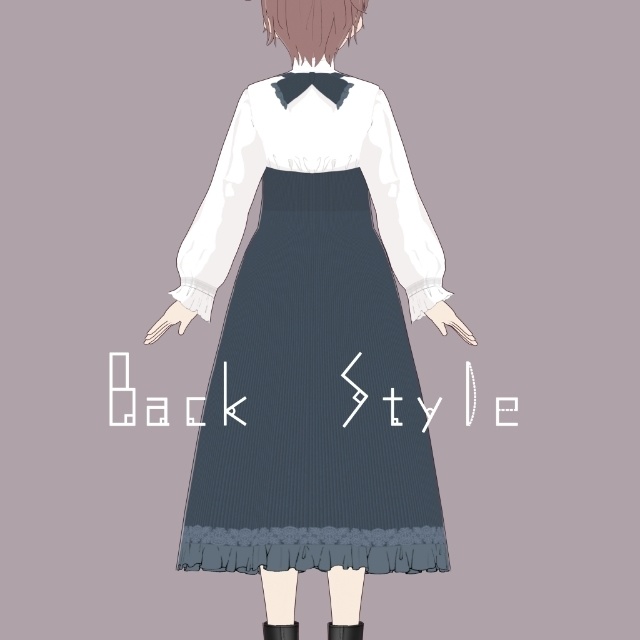 【VRoid 用】お嬢さんワンピース