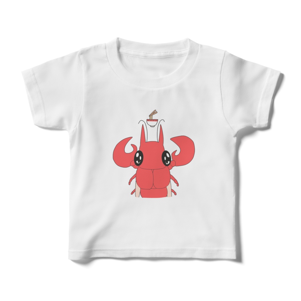 ラーメンが好きなザリガニtシャツ なぺ Booth ラーメンが好きなザリガニtシャツ なぺ Booth