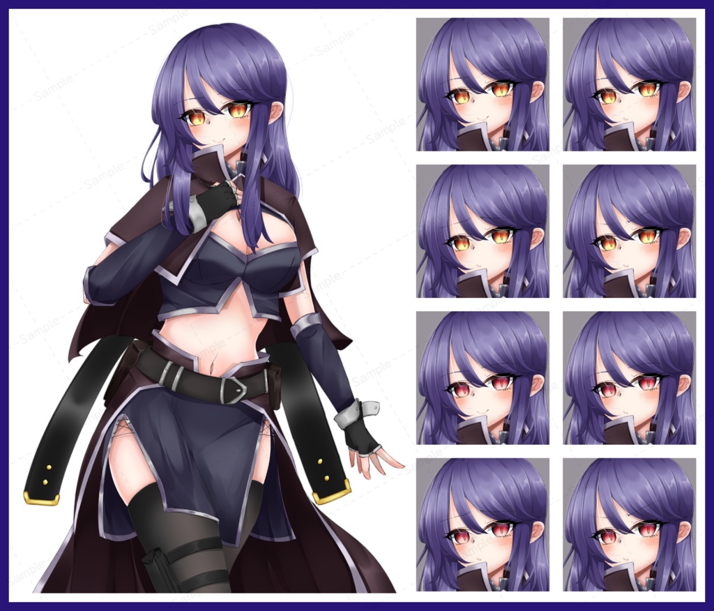 ファンタジー立ち絵/軽装の女性