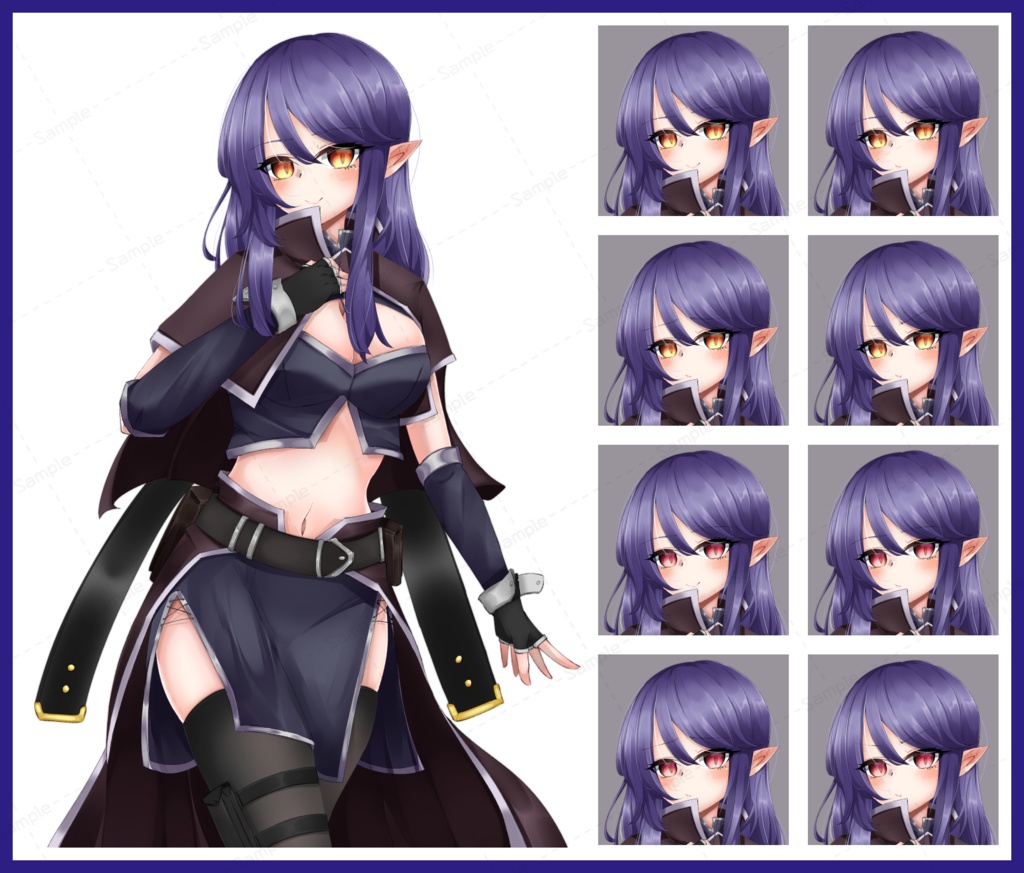 ファンタジー立ち絵/軽装の女性