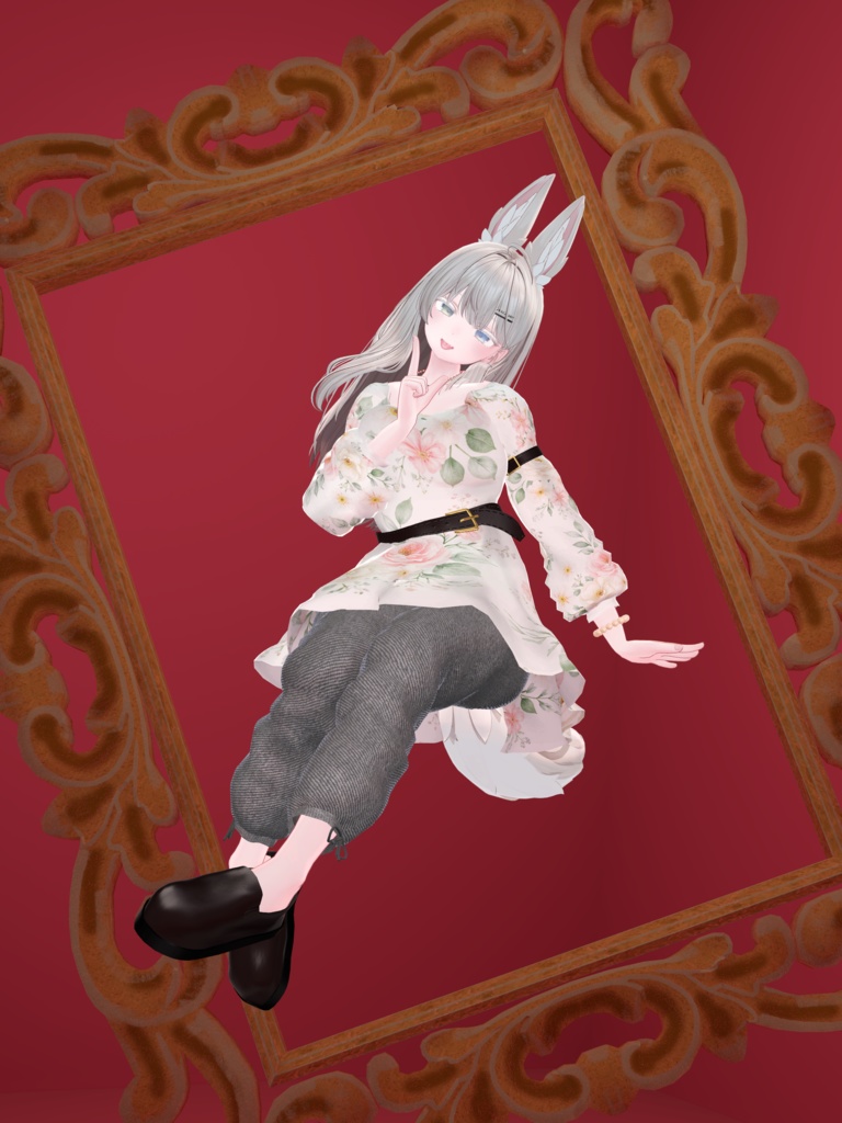 【11+ αアバター対応】Pure Chic Onepiece (VRC想定衣装)