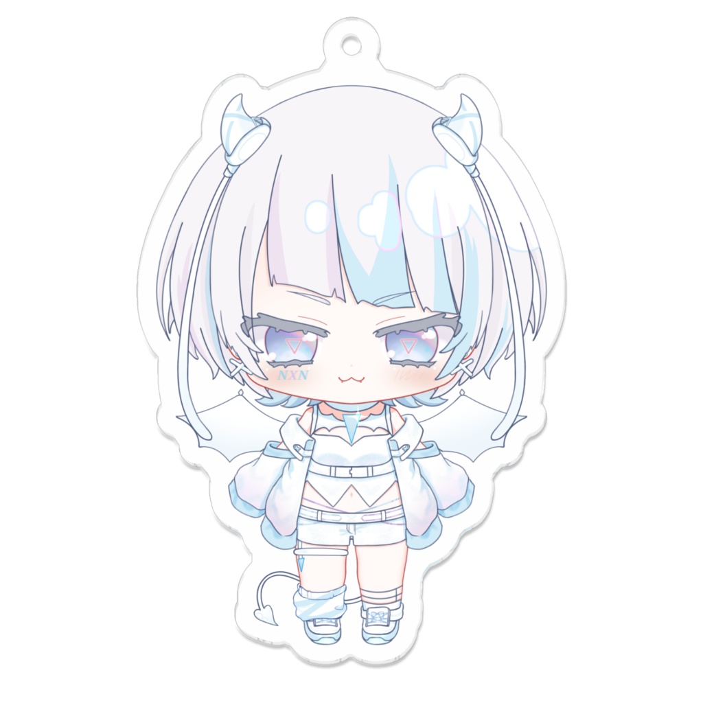 栖雲のえ　miniアクリルキーホルダー70×70(mm)