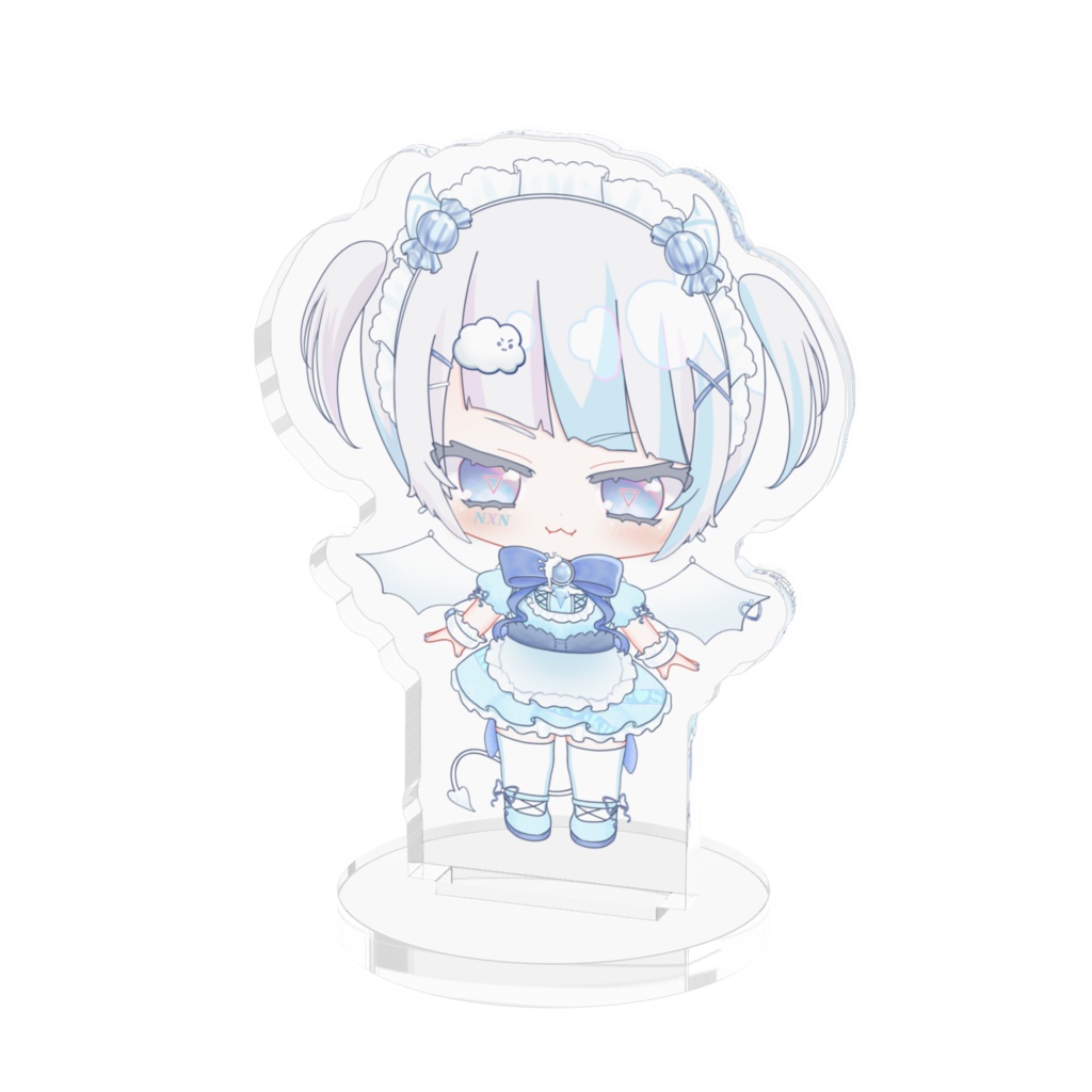 栖雲のえ ばれんたいんVer. miniアクリルフィギュア50×50(mm)