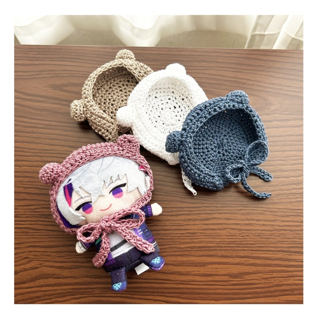 にじぱぺ用 くまちゃんボンネット