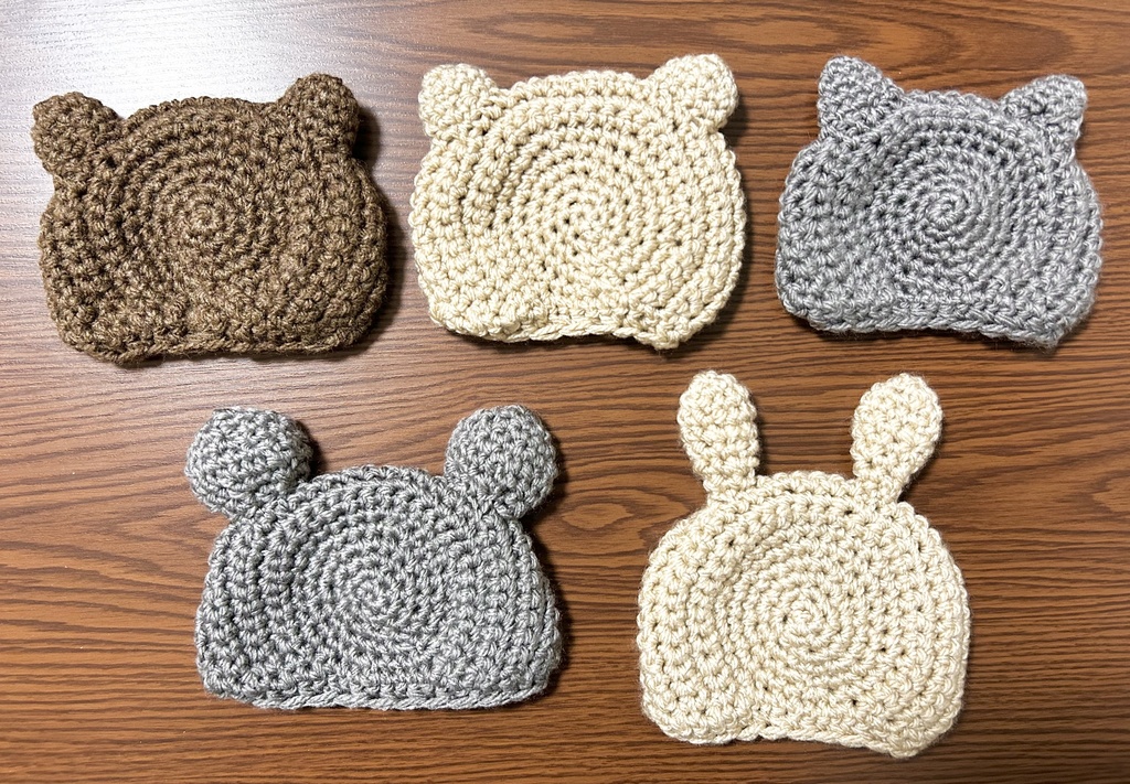 にじぬい用 アニマルな帽子