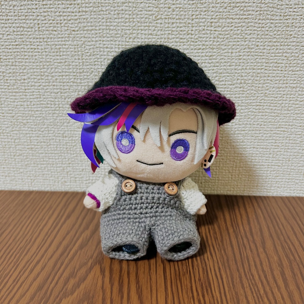 にじぬい用 もこもこバケハ(ブラック)