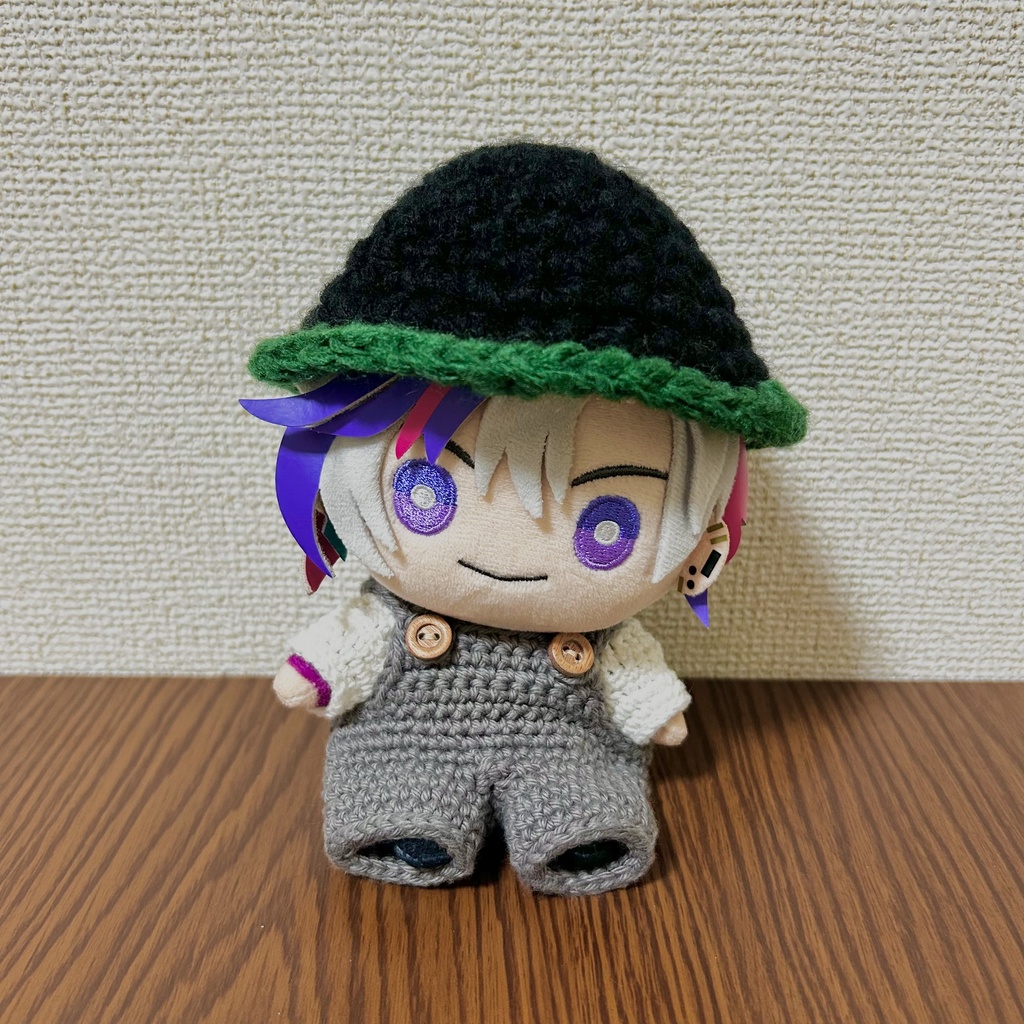 にじぬい用 もこもこバケハ(ブラック)