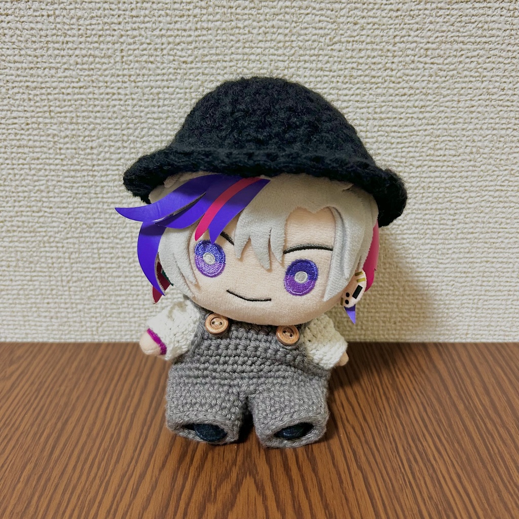 にじぬい用 もこもこバケハ(ブラック)