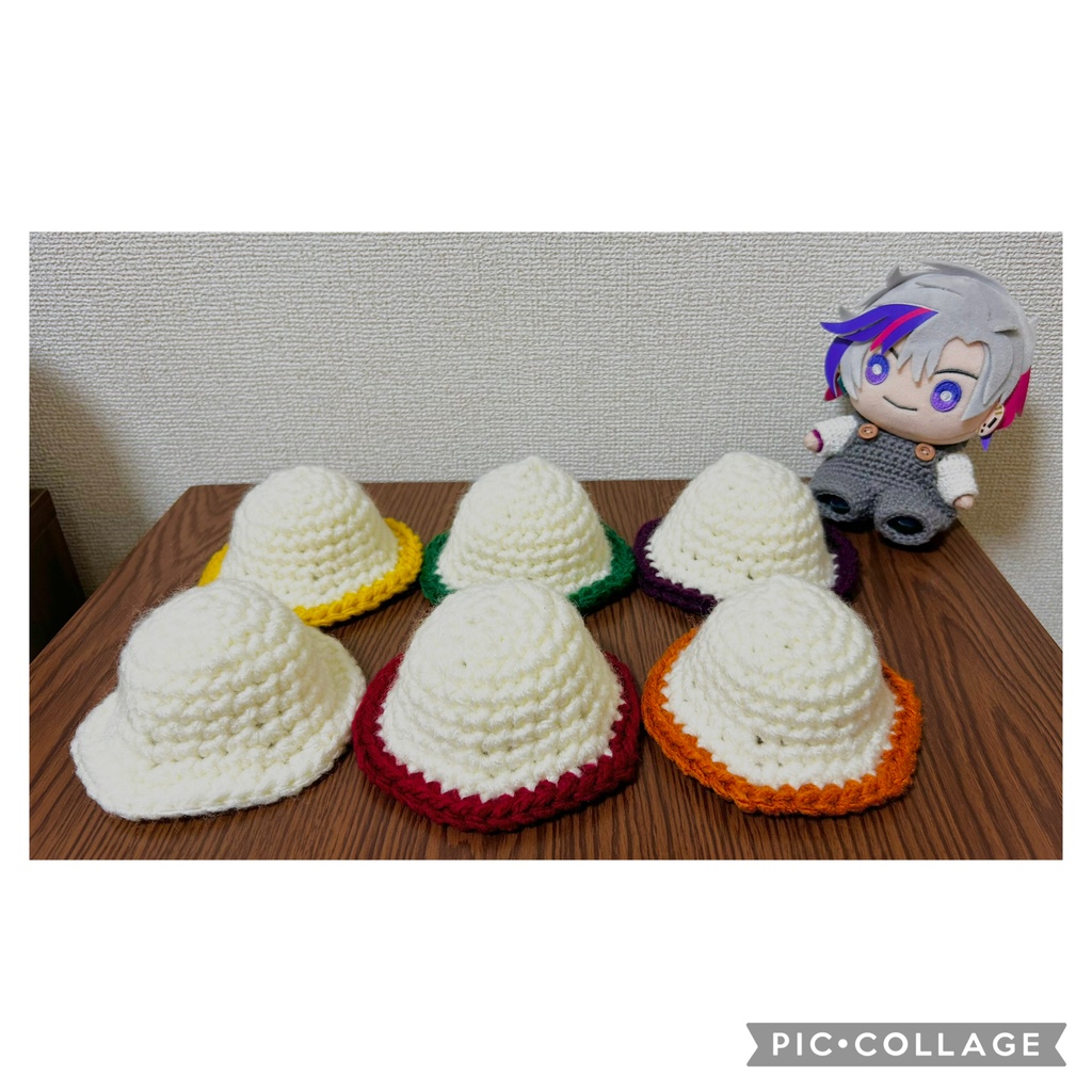 にじぬい用 もこもこバケハ（ホワイト）