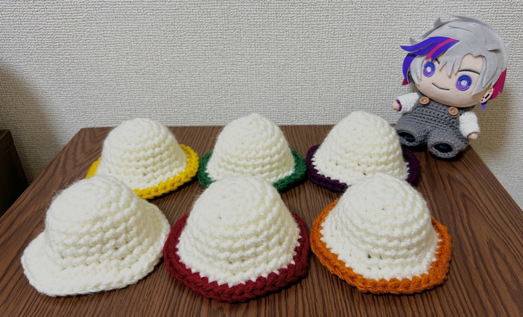 にじぬい用 もこもこバケハ（ホワイト）