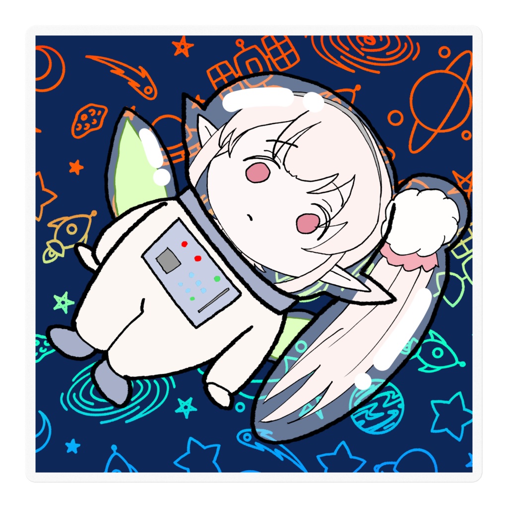 スペースエルフステッカー