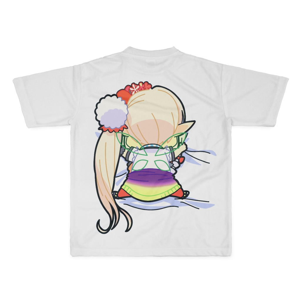 【】非公式【】ぷちエルフしがみつきTシャツ