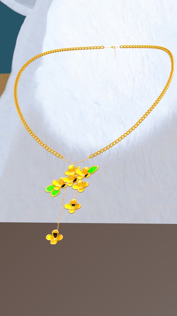 金木犀モチーフネックレス