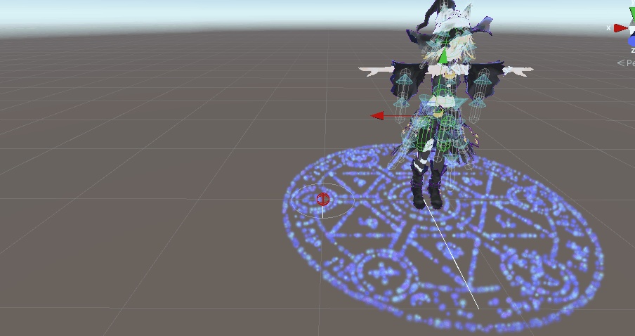 浮かび上がる魔法陣パーティクル