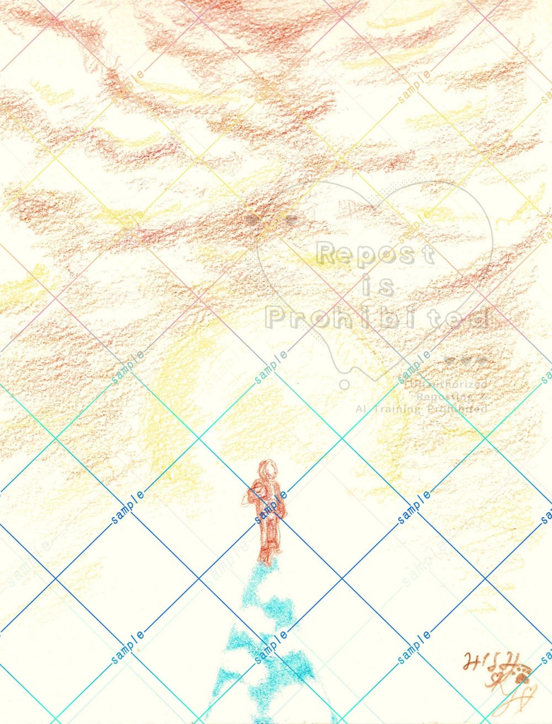 明日はきっと晴れるよ【原画】