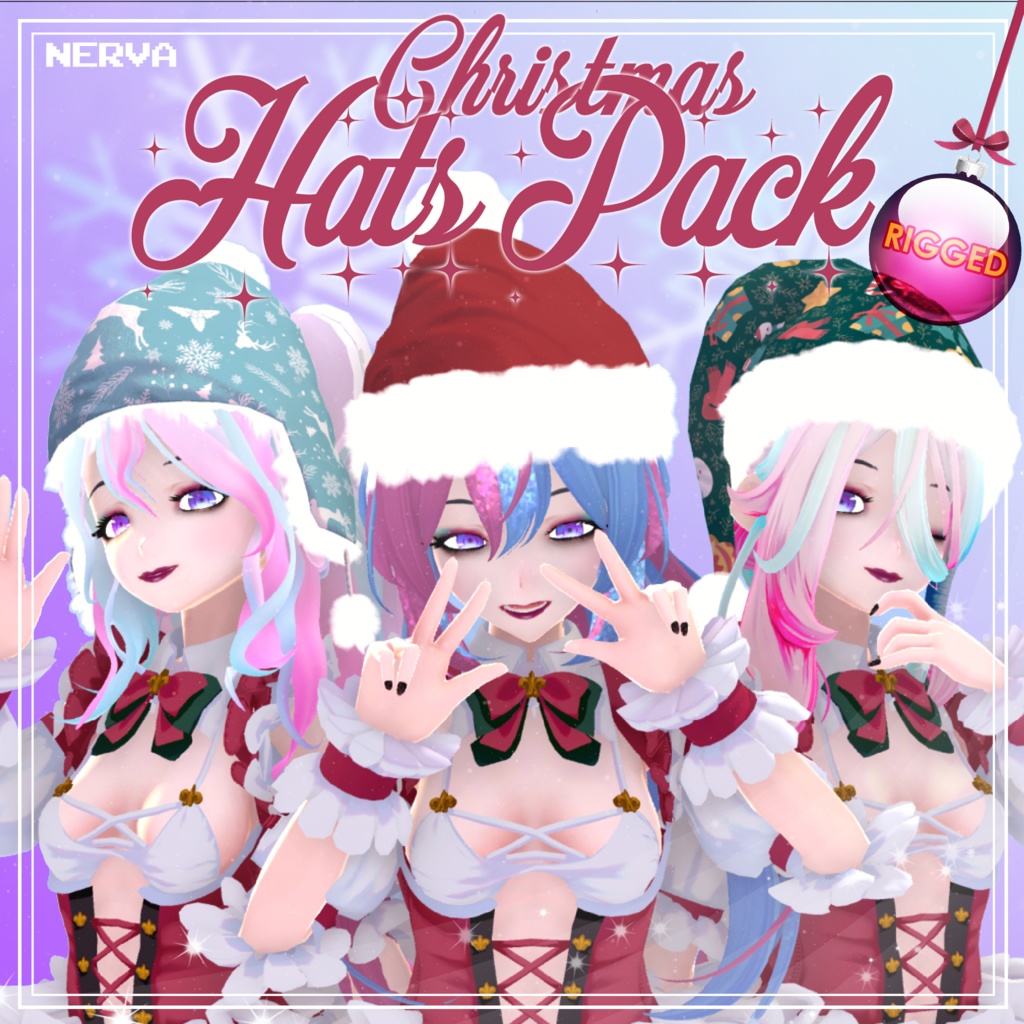 『 Accessory 』 Christmas / Holiday Winter Hats Pack! 