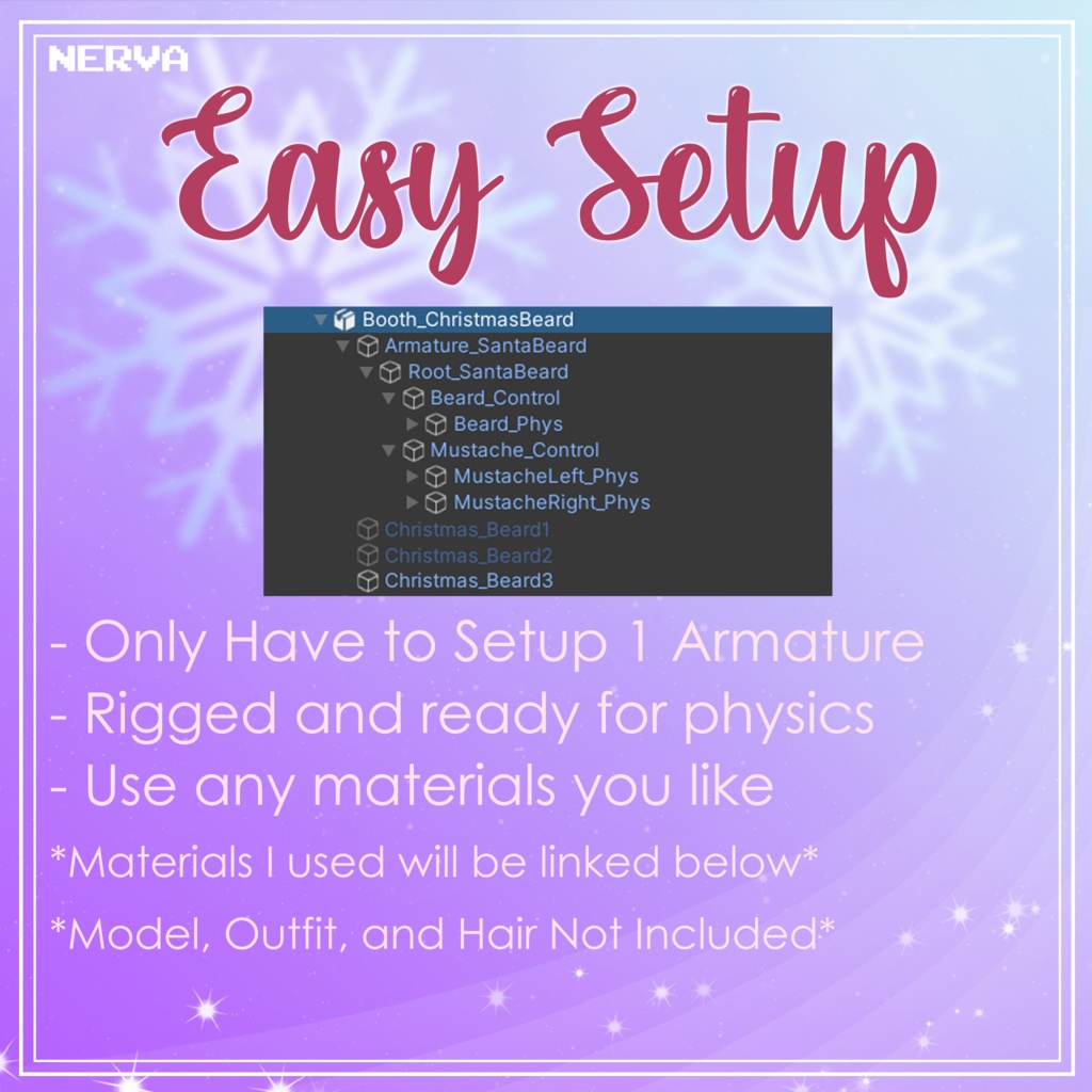 『 Accessory 』 Christmas / Holiday Winter BEARDS Pack!